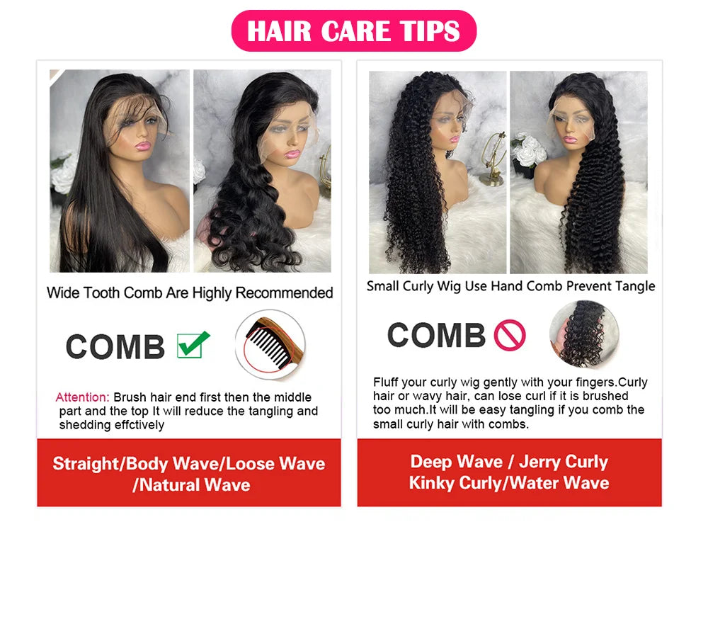 30 40 Inch Body Wave 13x6 Hd Transparent Lace Frontal Wig Human Hair 13x4 PrePlucked Lace Wigs For Women 360 Lace Front Hair Wig