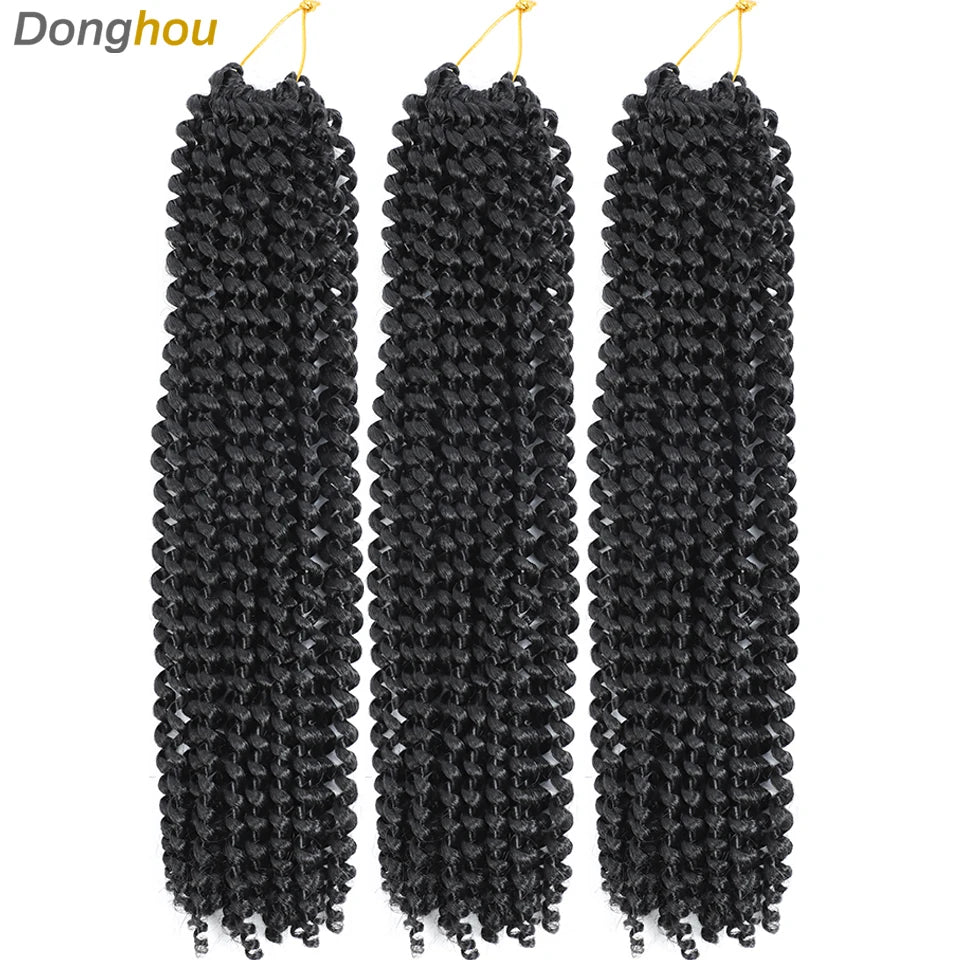 1-9 Packs Meches Passion Twist Crochet Hair 18 Inch 22 Strands Passion Twist Braiding Hair Synthetic Braids Long Bohemian Hair