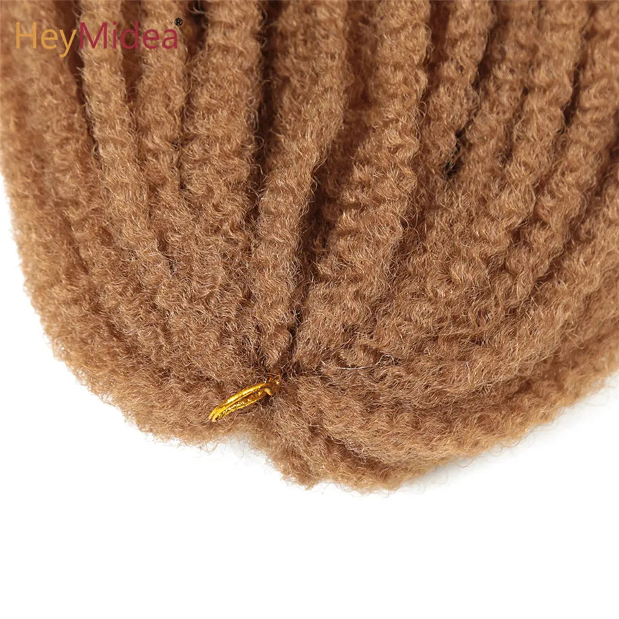 Marley Hair for Twists 18 Inch Long Afro Kinky Marley Braids Hair Kanekalon Synthetic Marley Braiding Hair Extensions Heymidea