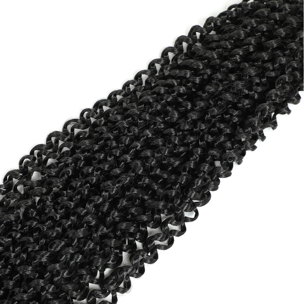 Passion Twist Hair 14/18/24 Inch Water Wave Synthetic Braids for Passion Twist Crochet Braiding Hair Goddess Locs Hair Extension