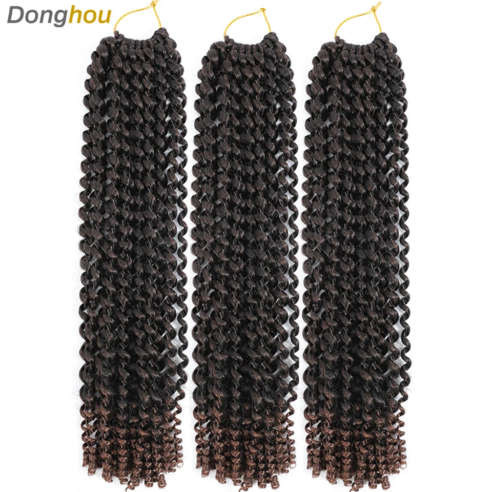 1-9 Packs Meches Passion Twist Crochet Hair 18 Inch 22 Strands Passion Twist Braiding Hair Synthetic Braids Long Bohemian Hair