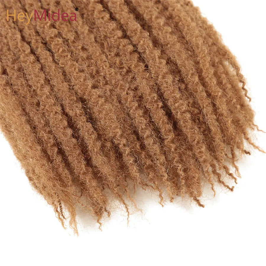 Marley Hair for Twists 18 Inch Long Afro Kinky Marley Braids Hair Kanekalon Synthetic Marley Braiding Hair Extensions Heymidea