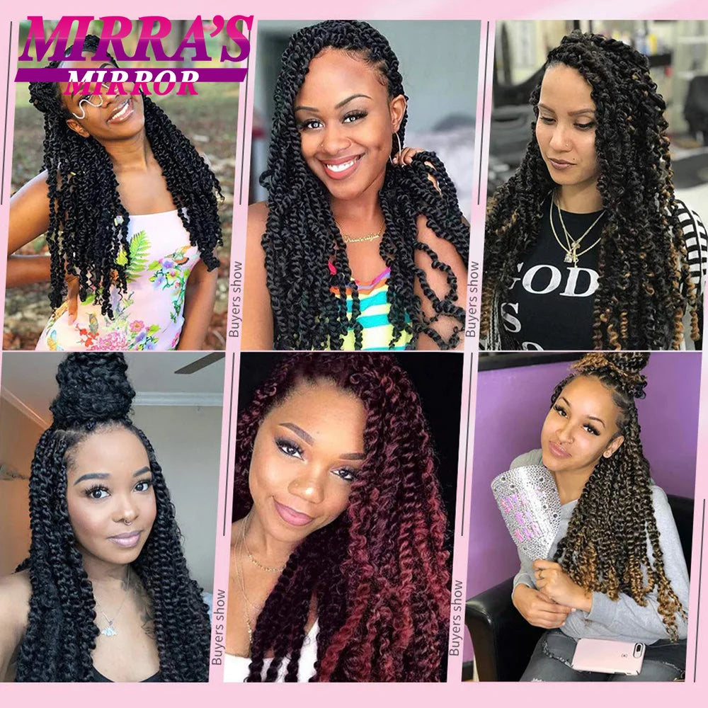 Passion Twist Hair 14/18/24 Inch Water Wave Synthetic Braids for Passion Twist Crochet Braiding Hair Goddess Locs Hair Extension