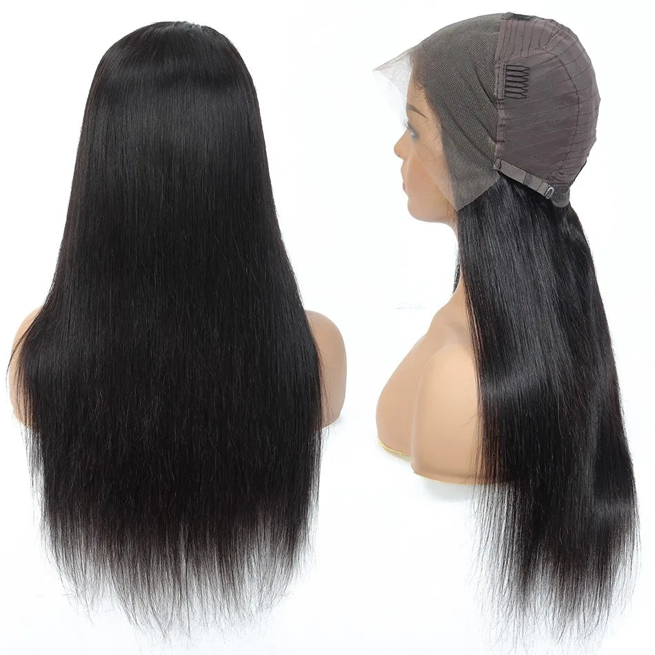 Wear And Go Glueless 13×4 Bone Straight Lace Front Human Hair Wigs Tissage Lace Closure Wigs For Women Perruque Cheveux Humain