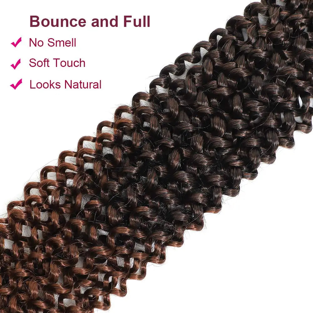 Passion Twist Hair 14/18/24 Inch Water Wave Synthetic Braids for Passion Twist Crochet Braiding Hair Goddess Locs Hair Extension