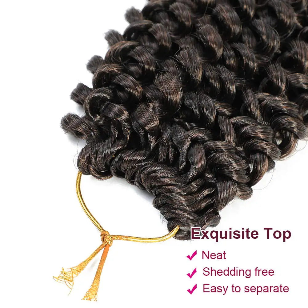 Passion Twist Hair 14/18/24 Inch Water Wave Synthetic Braids for Passion Twist Crochet Braiding Hair Goddess Locs Hair Extension