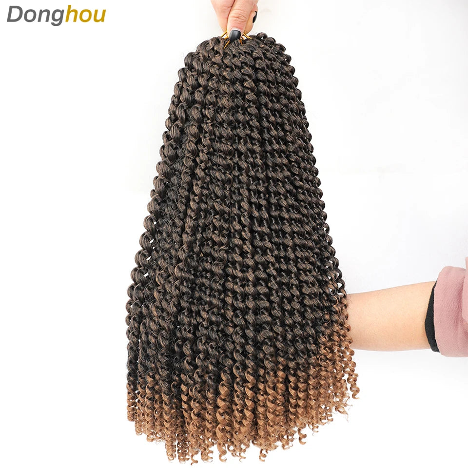 1-9 Packs Meches Passion Twist Crochet Hair 18 Inch 22 Strands Passion Twist Braiding Hair Synthetic Braids Long Bohemian Hair