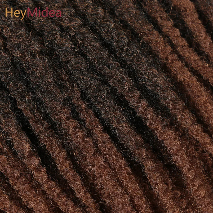 Marley Hair for Twists 18 Inch Long Afro Kinky Marley Braids Hair Kanekalon Synthetic Marley Braiding Hair Extensions Heymidea