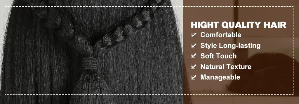 FREEDOM Synthetic Lace Front Wigs For Black Women Yaki Straight Long 26inch perruque Lace Wig Baby Hair Heat Resistant Fiber
