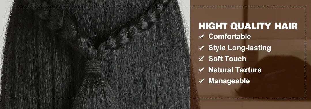 FREEDOM Synthetic Lace Front Wigs For Black Women Yaki Straight Long 26inch perruque Lace Wig Baby Hair Heat Resistant Fiber