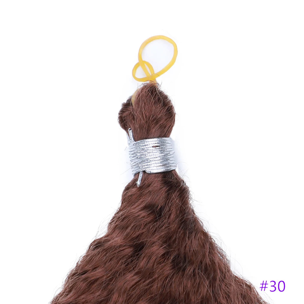Synthetic Crochet Hair Afro Kinky Curly Crochet Braids for Women Curly Fake Hair Extensions Synthetic Braiding Hair Extensions
