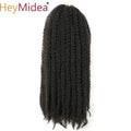 Marley Hair for Twists 18 Inch Long Afro Kinky Marley Braids Hair Kanekalon Synthetic Marley Braiding Hair Extensions Heymidea