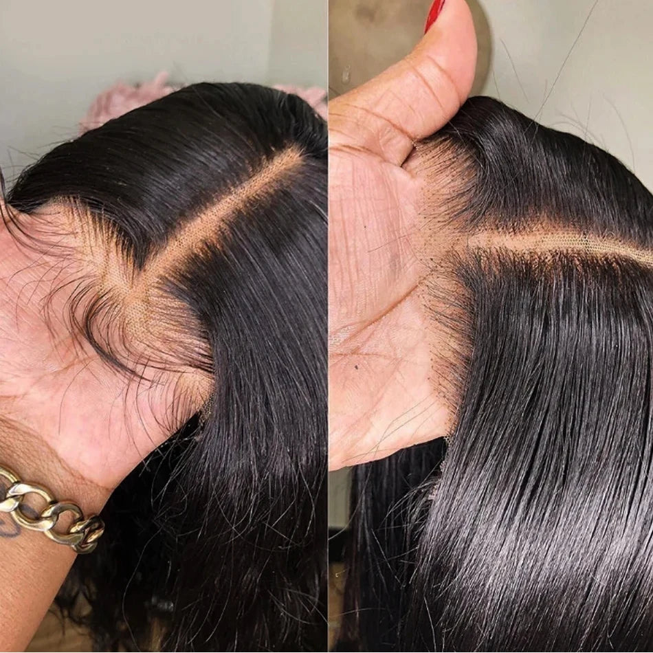Perruque Ready To Wear Glueless Wigs Brazilian Bone Straight Short Bob Human Hair Wigs Pre Plucked 13x4 HD Transparent Cheap Wig