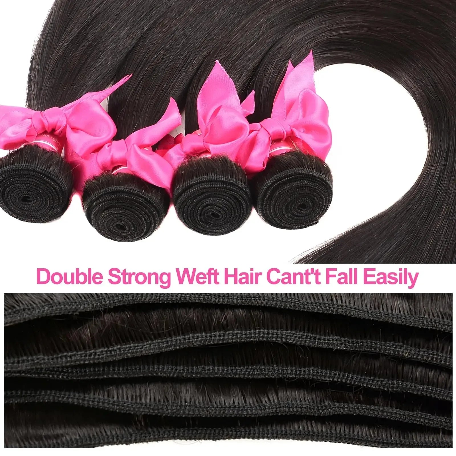 100% Human Hair 30 40 Inch Raw Virgin Unprocessed Extensions Bone Straight Human Hair 4 Bundles Double Weft Bulk Braiding Hair