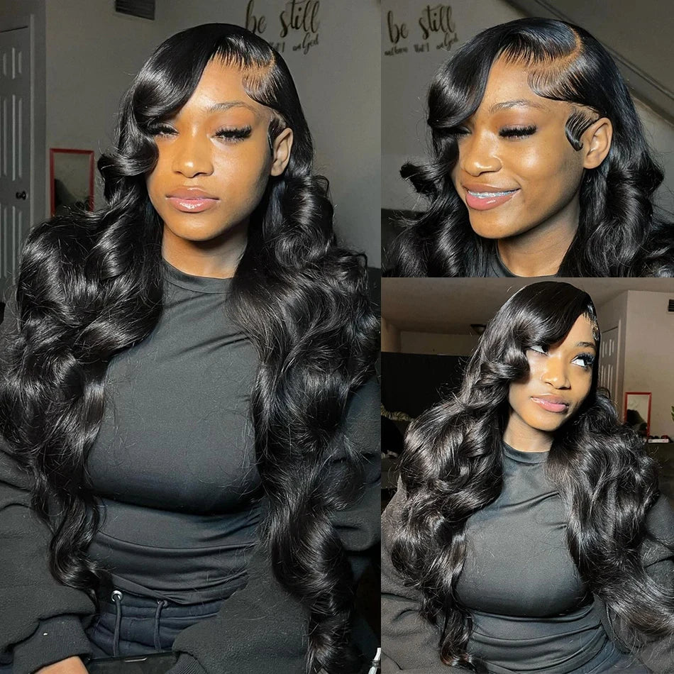 30 40 Inch Body Wave 13x6 Hd Transparent Lace Frontal Wig Human Hair 13x4 PrePlucked Lace Wigs For Women 360 Lace Front Hair Wig