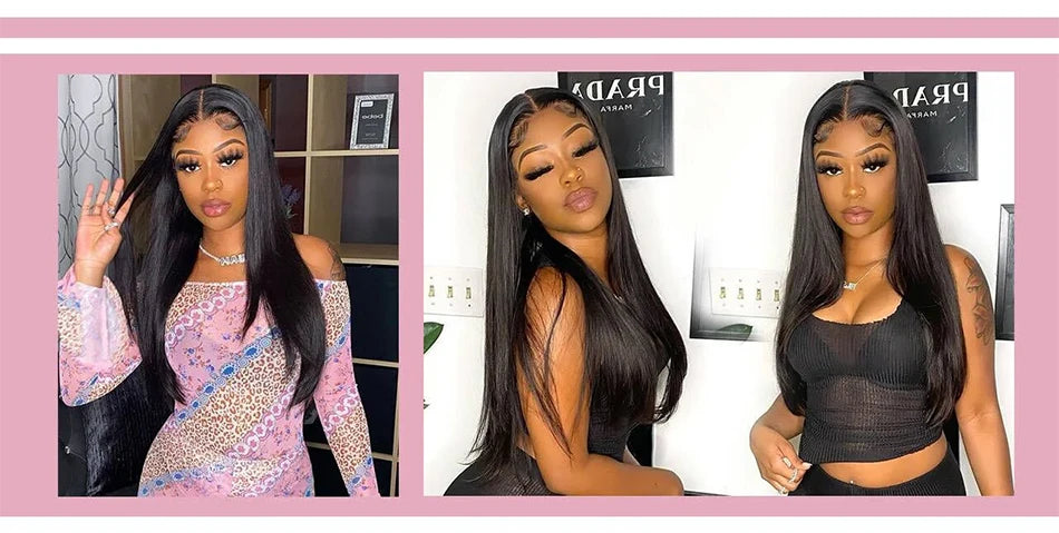 Wear And Go Glueless 13×4 Bone Straight Lace Front Human Hair Wigs Tissage Lace Closure Wigs For Women Perruque Cheveux Humain