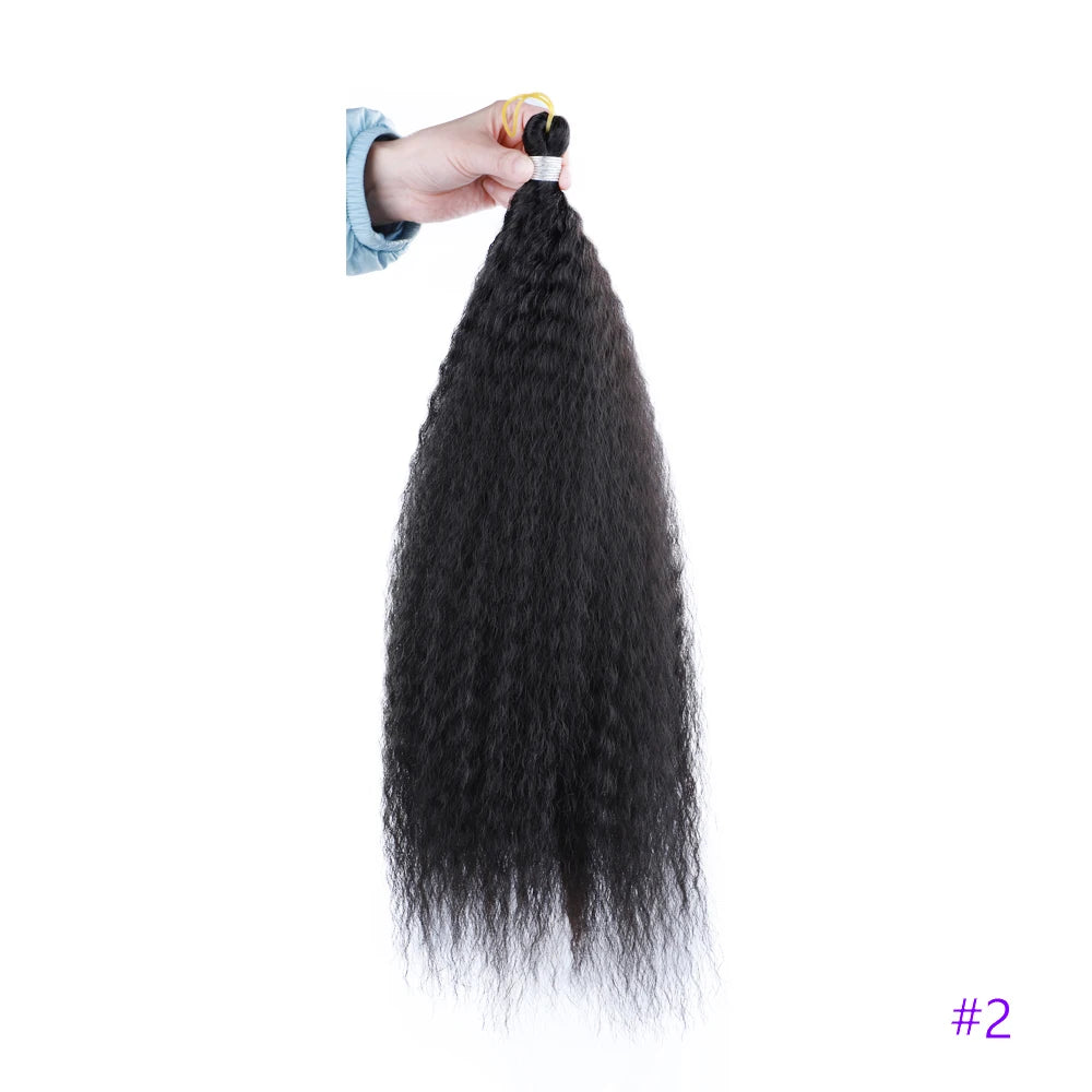 Synthetic Crochet Hair Afro Kinky Curly Crochet Braids for Women Curly Fake Hair Extensions Synthetic Braiding Hair Extensions