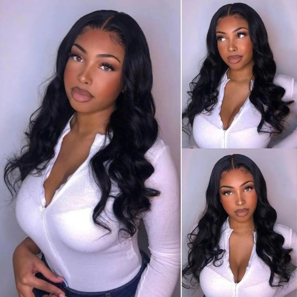V Part Wig Human Hair Body Wave Remy Raw Human Hair 32 Inch 180% No Glue Brazilian Loose Wavy V Part Human Hair Wigs for Women