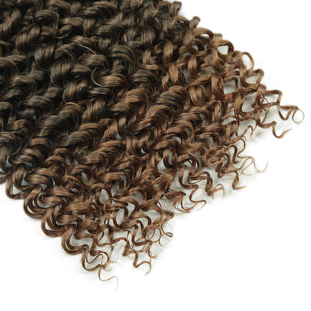 Cherry Curl Hair 10 inch Synthetic Braiding Hair For Women Ombre Brown Kinky Curly Twist Crochet Hair Extension Hair Expo City