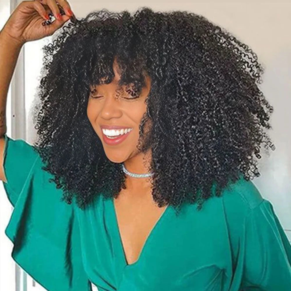 Raw Indian Afro Kinky Curly Human Hair Bundles 4B 4C Natural Virgin Curly Soft Real Human Hair Weave Bundle Hair Extension Weft