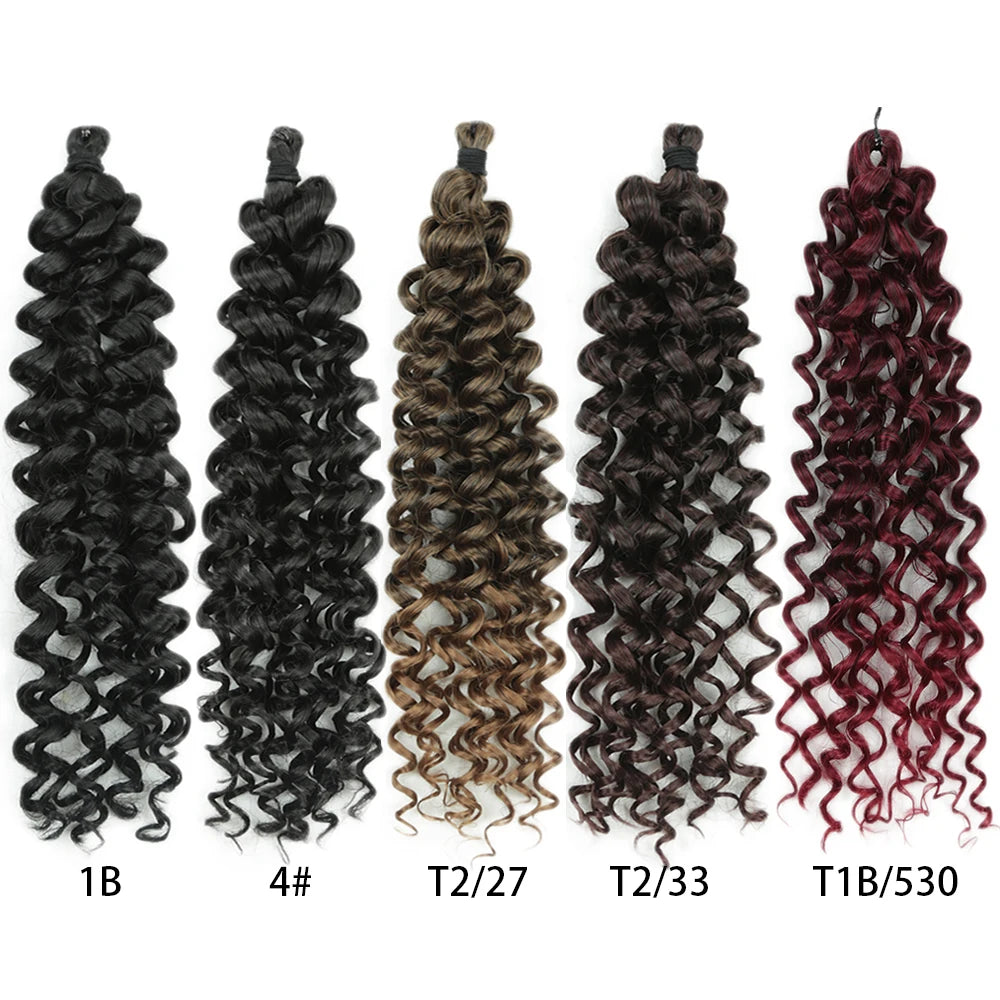 Cherry Curl Hair 10 inch Synthetic Braiding Hair For Women Ombre Brown Kinky Curly Twist Crochet Hair Extension Hair Expo City
