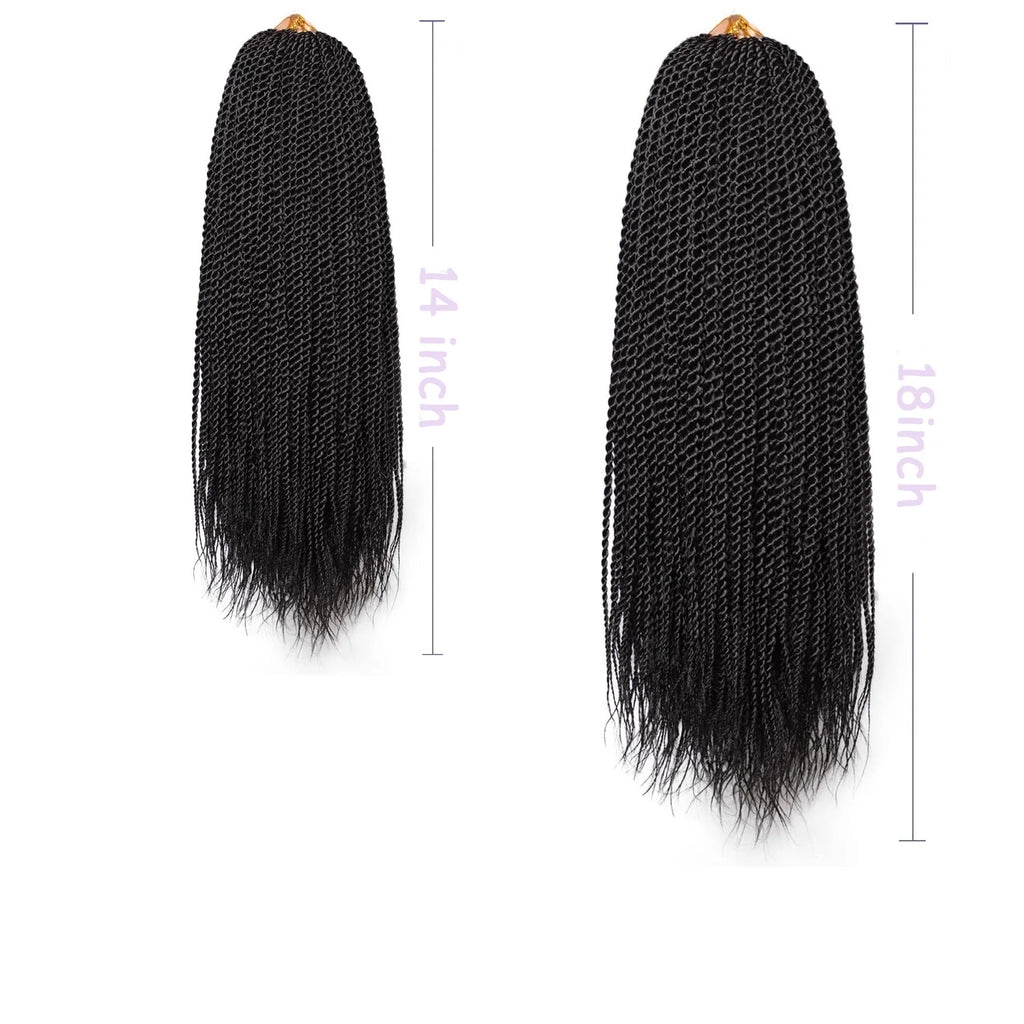 Senegalese Twist Crochet Hair for Women Pre Looped Crochet Braids Micro Twist Crochet Synthetic Hai