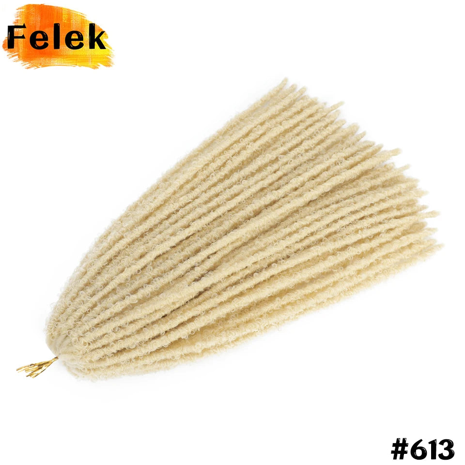 Long Distressed Braids Hair 24 36 Inch Synthetic Pre Looped Butterfly Locs Crochet Braids Extensions For Afro Women Faux Locks