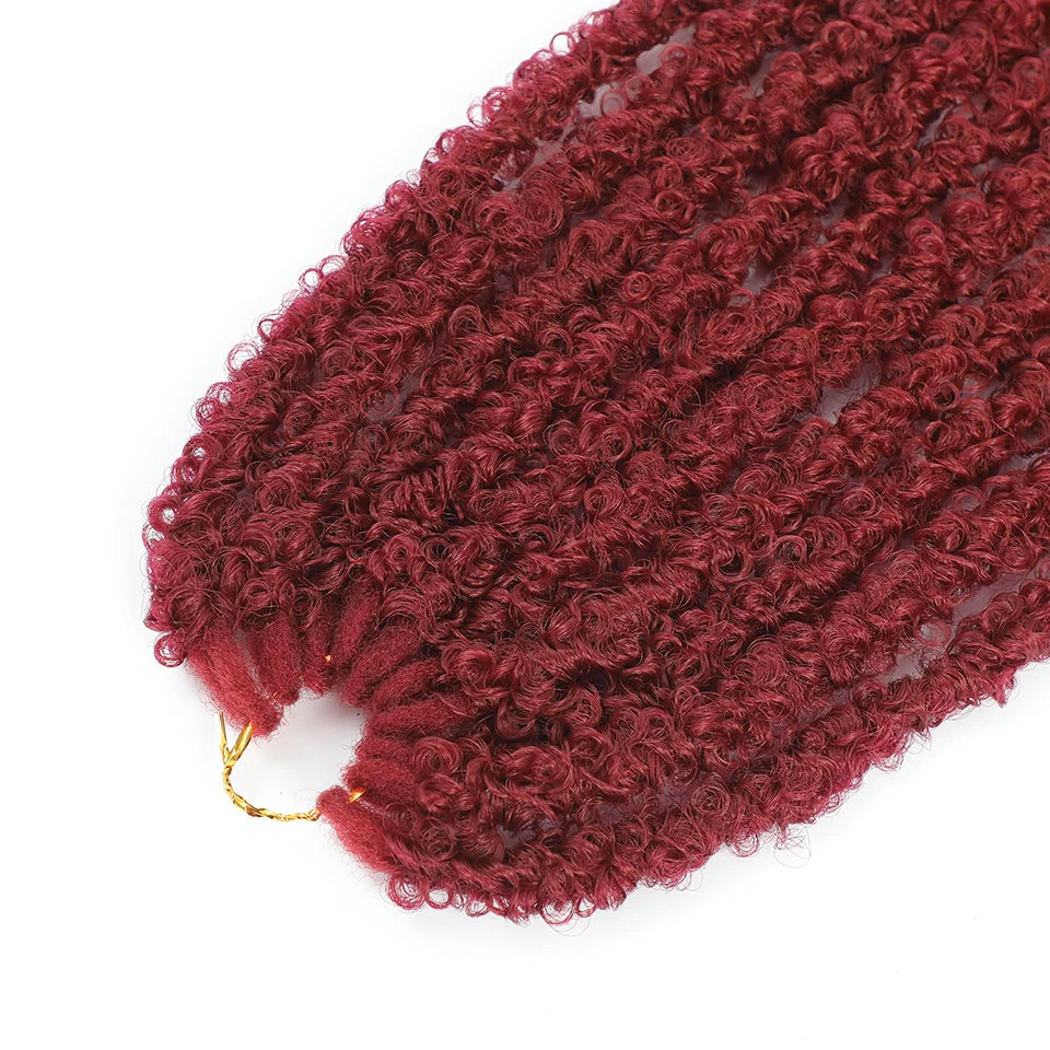 Long Distressed Braids Hair 24 36 Inch Synthetic Pre Looped Butterfly Locs Crochet Braids Extensions For Afro Women Faux Locks