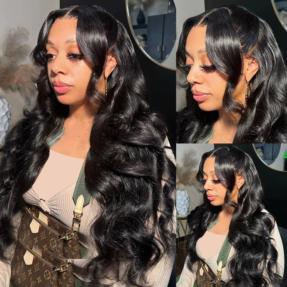 30 40 Inch Body Wave 13x6 Hd Transparent Lace Frontal Wig Human Hair 13x4 PrePlucked Lace Wigs For Women 360 Lace Front Hair Wig