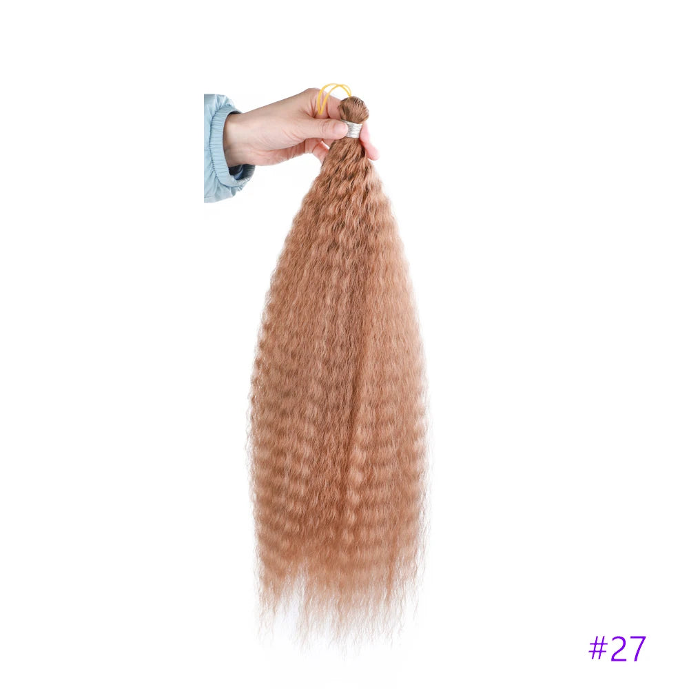 Synthetic Crochet Hair Afro Kinky Curly Crochet Braids for Women Curly Fake Hair Extensions Synthetic Braiding Hair Extensions
