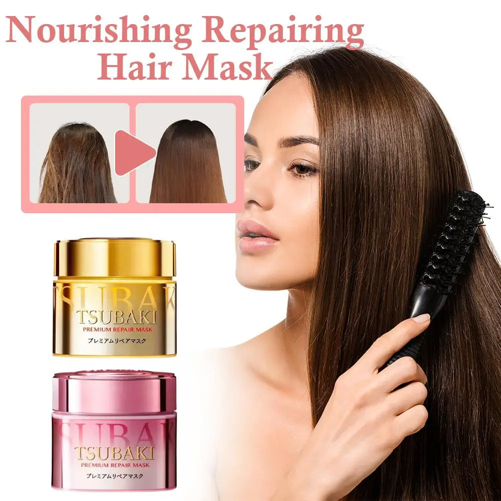 TSUBAKI Premium Repair Mask Salon-Grade Hair Care Deeply Repair Damaged Hair Smoothing And Nourishing Reduce Split And Dry Ends