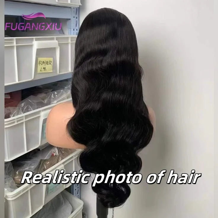 Brazilian 8-30 inches Body Wave Human Hair Wigs With Bang Virgin Hair 180% Density Full Machine Made Perruque For Black Women