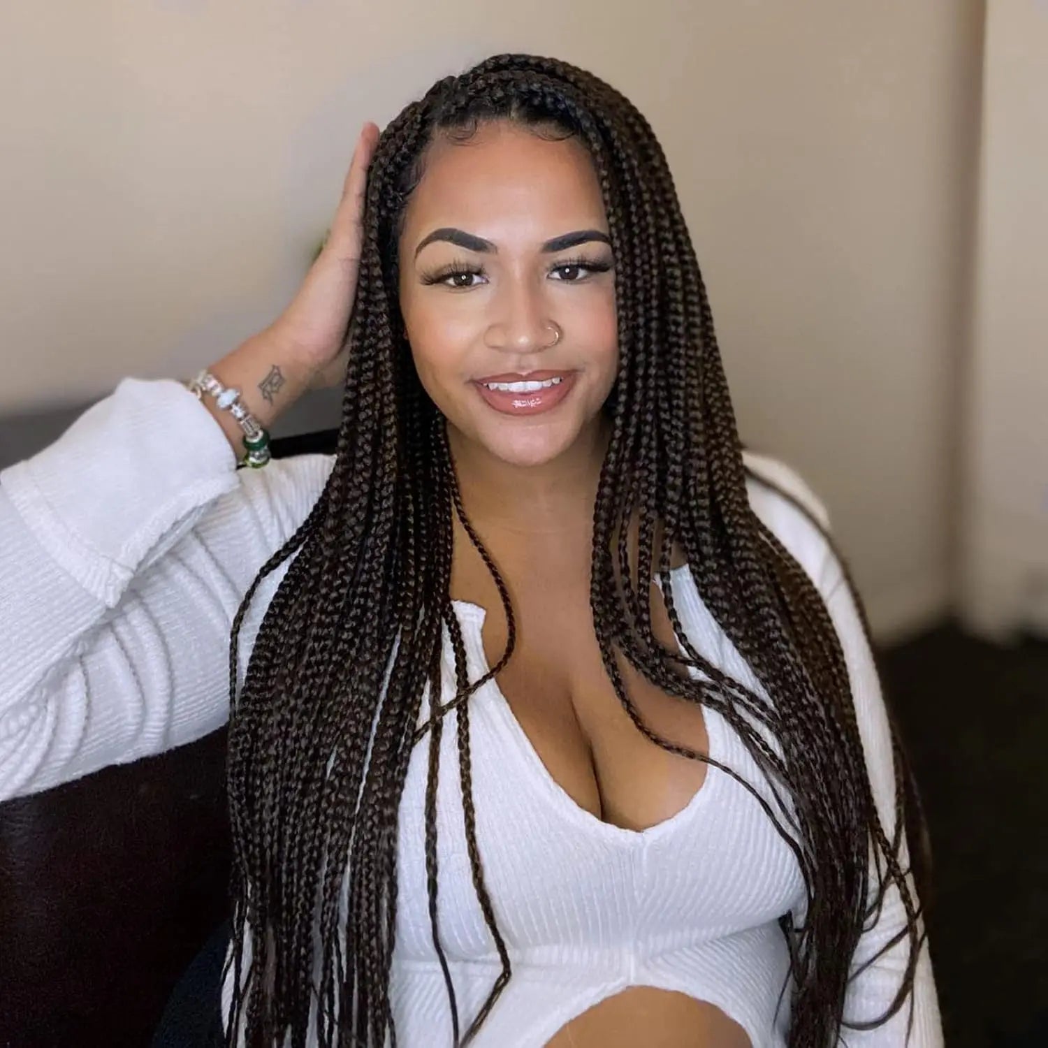 Senegalese Twist Crochet Hair for Women Pre Looped Crochet Braids Micro Twist Crochet Synthetic Hai