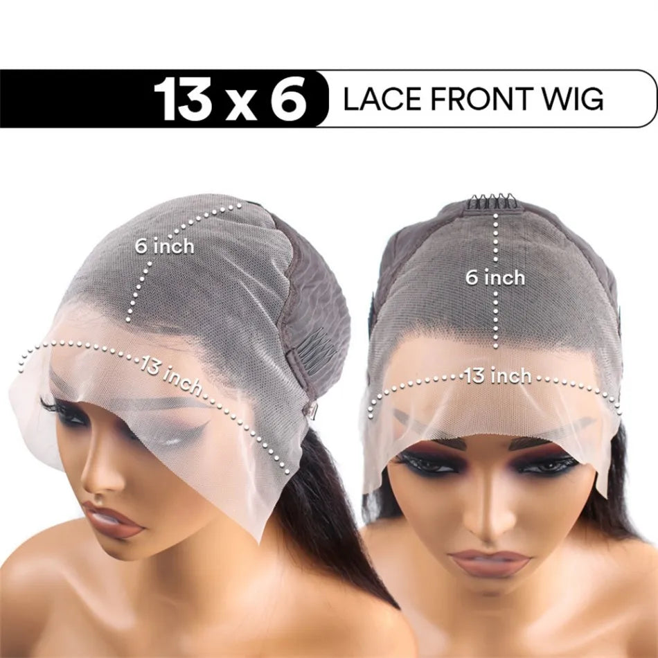 Curly Human Hair Wigs 13X6 Hd Lace Frontal Wig Deep Wave Lace Front Wigs 250 Density Water Wave Brazilian Wigs Original 40 Inch