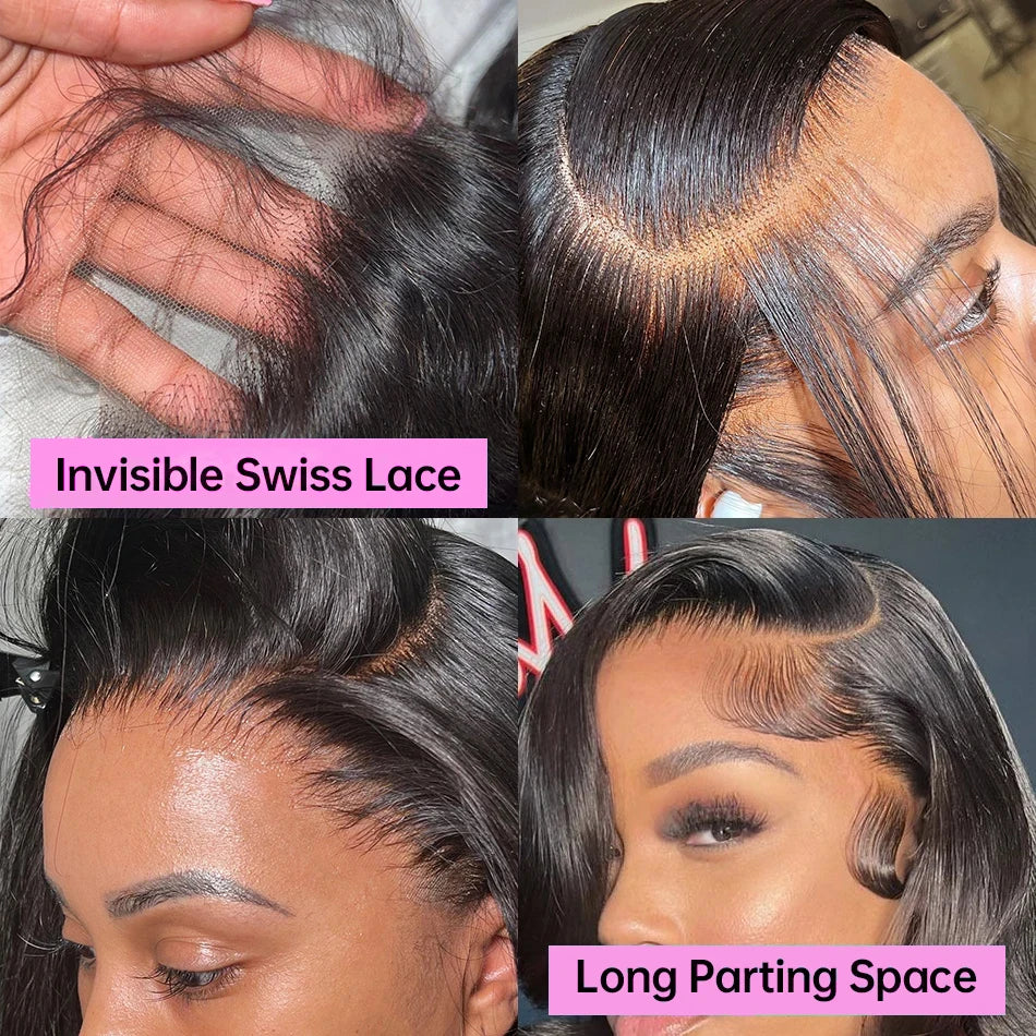 Ready To Wear Glueless Wigs Human Hair Body Wave 13x4 13x6 Lace Front Wig No Glue Pre Cut Lace Frontal Wig For Black Women 220%