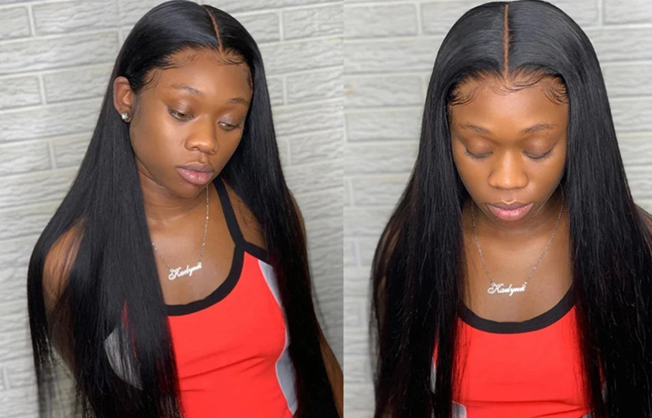Wear And Go Glueless 13×4 Bone Straight Lace Front Human Hair Wigs Tissage Lace Closure Wigs For Women Perruque Cheveux Humain