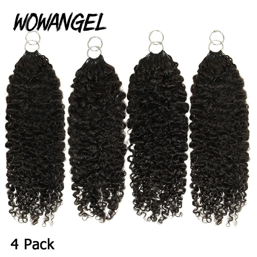 Burmese Curly Feather Crochet For Braiding Pre-Separated Invisible Knotless Crochet Hair 100% Human Hair Extensions For Women