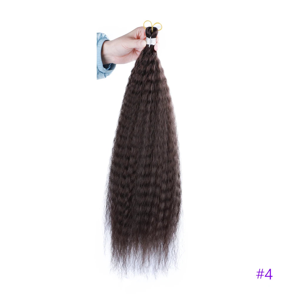 Synthetic Crochet Hair Afro Kinky Curly Crochet Braids for Women Curly Fake Hair Extensions Synthetic Braiding Hair Extensions
