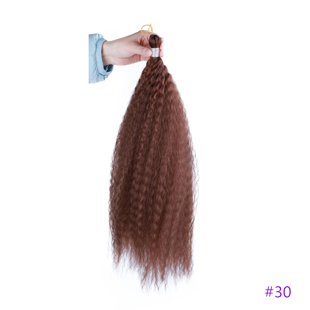 Synthetic Crochet Hair Afro Kinky Curly Crochet Braids for Women Curly Fake Hair Extensions Synthetic Braiding Hair Extensions