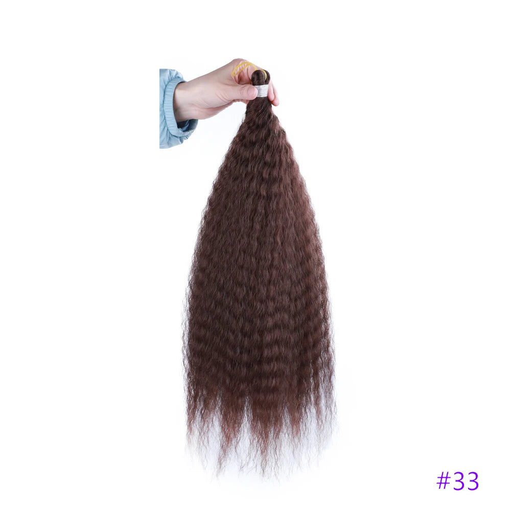 Synthetic Crochet Hair Afro Kinky Curly Crochet Braids for Women Curly Fake Hair Extensions Synthetic Braiding Hair Extensions
