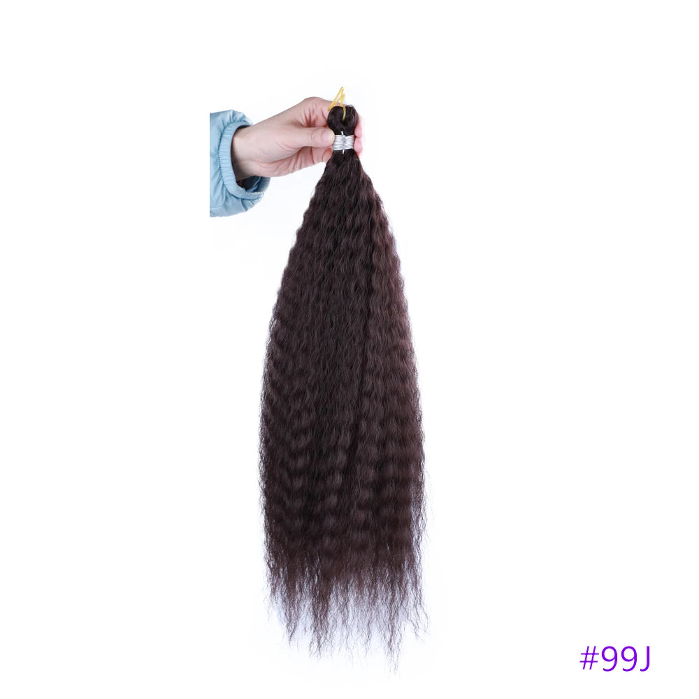 Synthetic Crochet Hair Afro Kinky Curly Crochet Braids for Women Curly Fake Hair Extensions Synthetic Braiding Hair Extensions