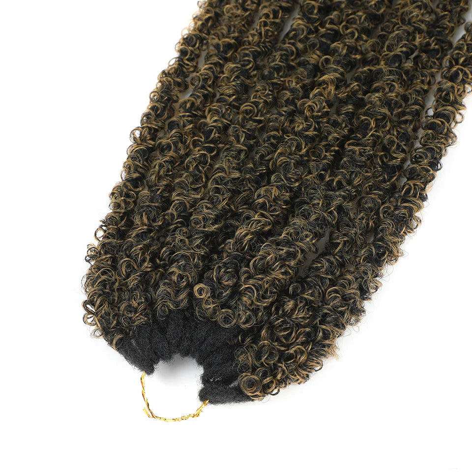 24 36 Inch Pre Looped Butterfly Locs Crochet Hair Extensions Synthetic Distressed Braids For Afro Women Faux Locks Braiding Hair