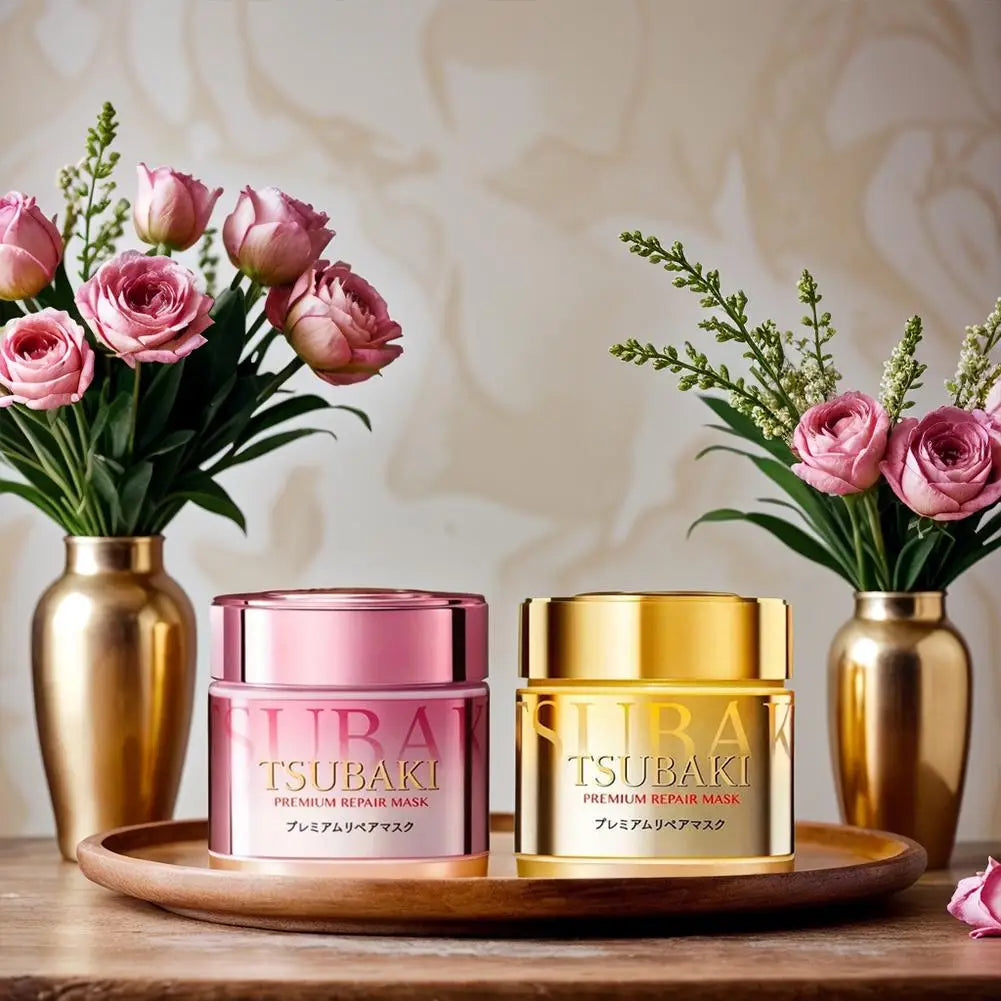 TSUBAKI Premium Repair Mask Salon-Grade Hair Care Deeply Repair Damaged Hair Smoothing And Nourishing Reduce Split And Dry Ends