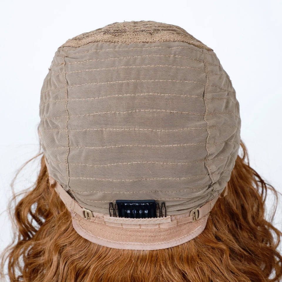 Put And Go Short Curly Wig With Fringe Bangs Honey Curly Bob Wigs Human Hair Side Part Pre Plucked Big Fluffy Brown Mixed Blonde