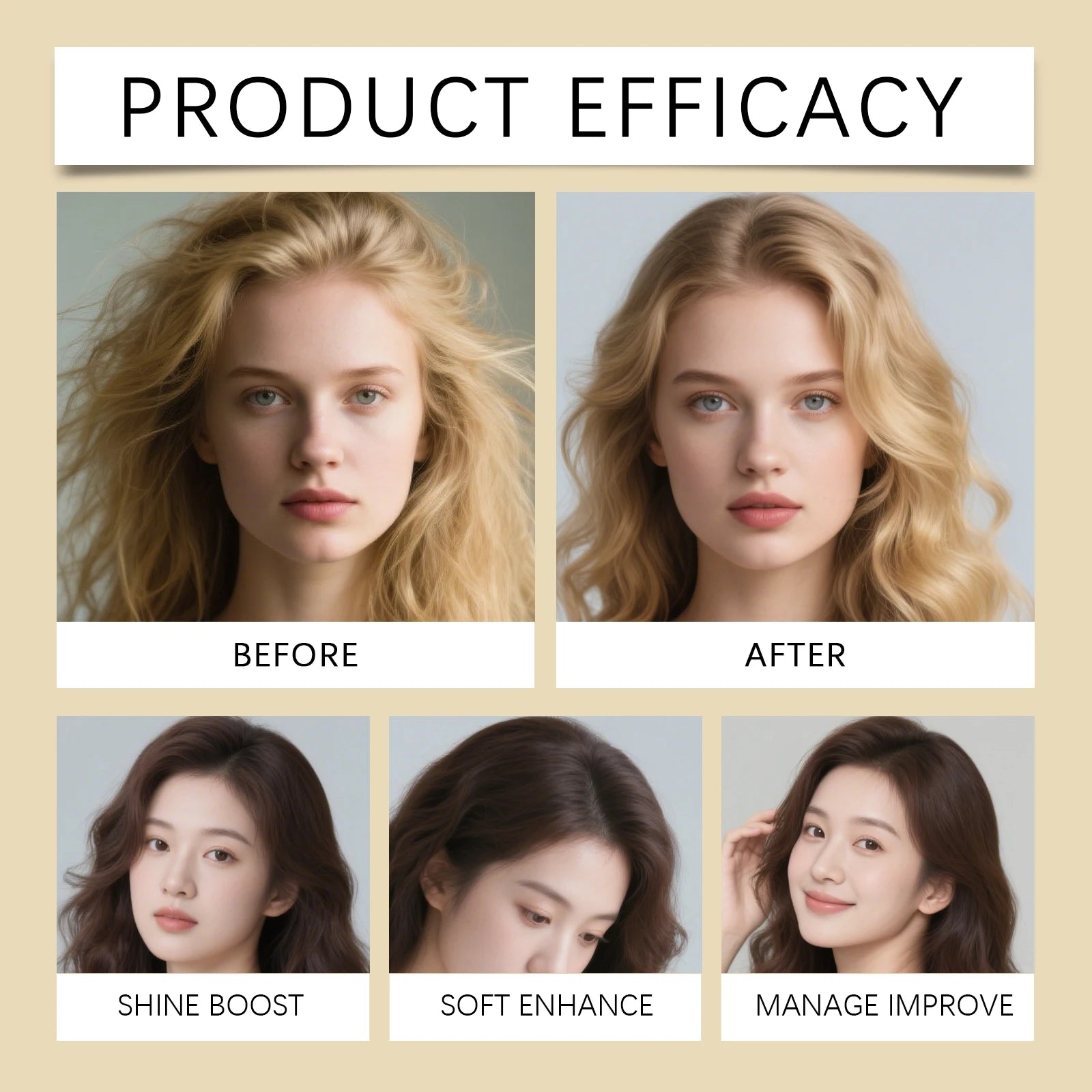 Hair Conditioner for Repair & Smoothing Vitamin E & Aloe Vera Deep Nourishing Treatment, Anti-Frizz,Damaged, Dry All Hair Types
