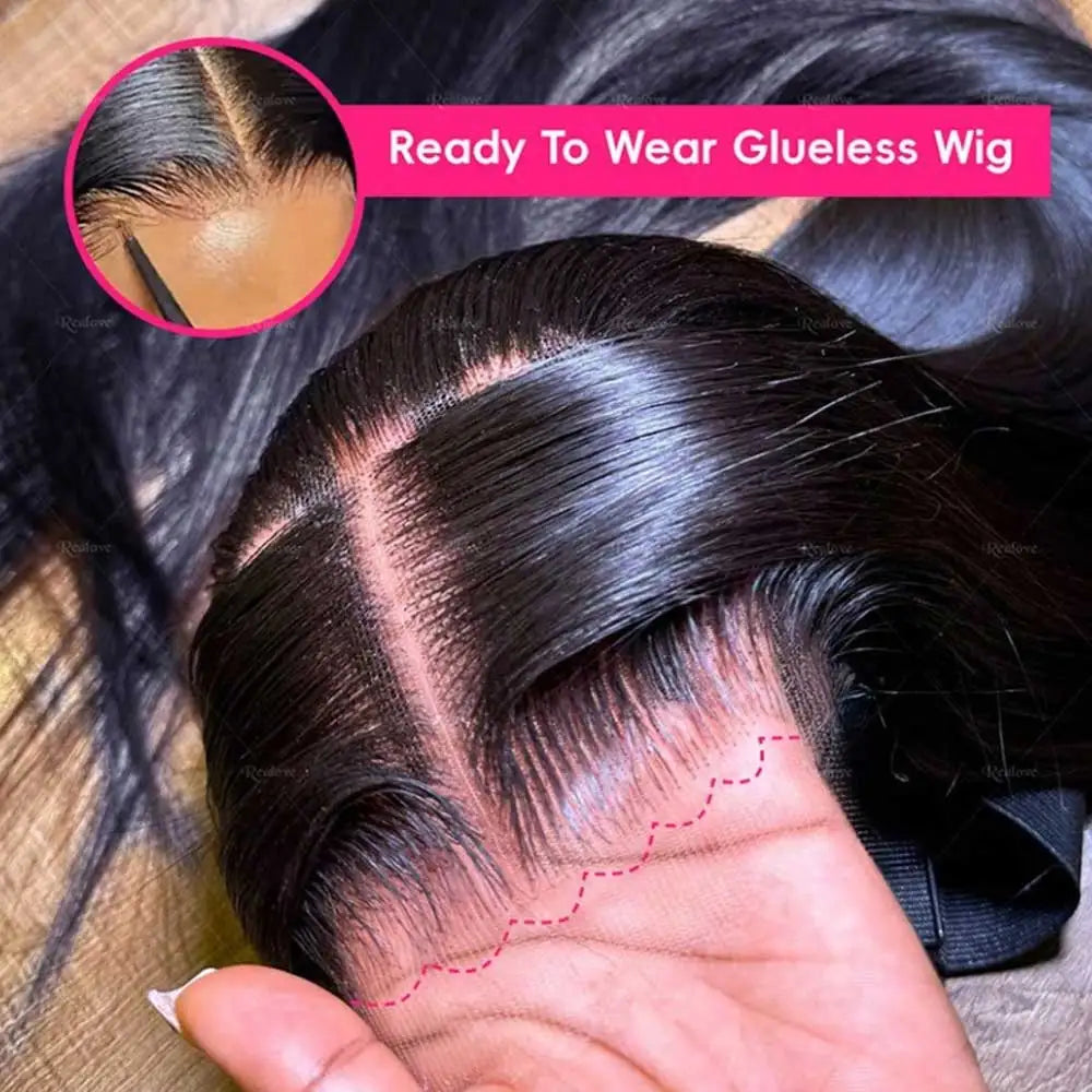 40 42 Inch Bone Straight Human Hair Wigs 13x6 HD Transparent Lace Frontal Wigs Glueless Straight Lace Front Human Hair Wigs