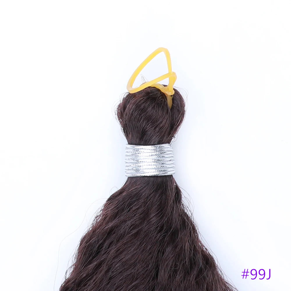 Synthetic Crochet Hair Afro Kinky Curly Crochet Braids for Women Curly Fake Hair Extensions Synthetic Braiding Hair Extensions