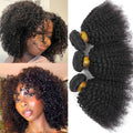 Raw Indian Afro Kinky Curly Human Hair Bundles 4B 4C Natural Virgin Curly Soft Real Human Hair Weave Bundle Hair Extension Weft
