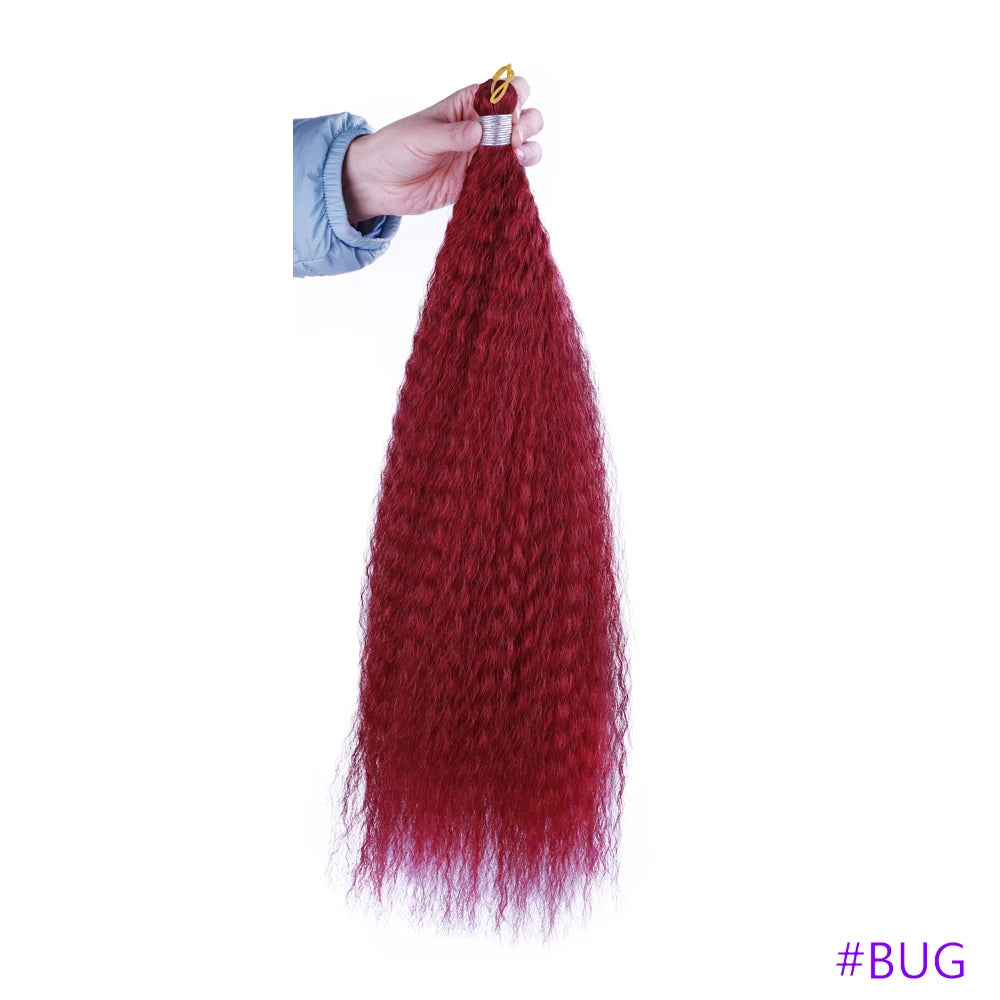 Synthetic Crochet Hair Afro Kinky Curly Crochet Braids for Women Curly Fake Hair Extensions Synthetic Braiding Hair Extensions