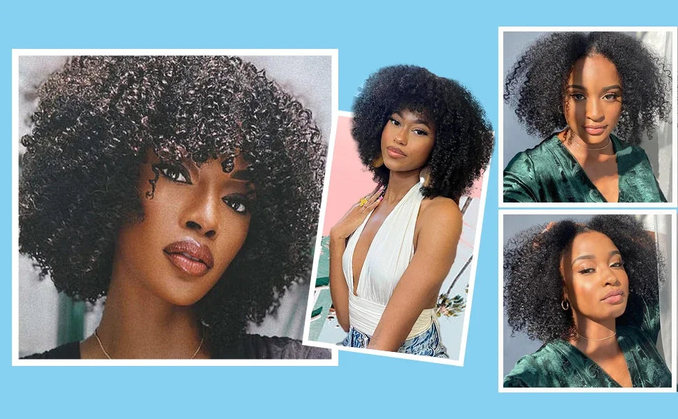 Raw Indian Afro Kinky Curly Human Hair Bundles 4B 4C Natural Virgin Curly Soft Real Human Hair Weave Bundle Hair Extension Weft